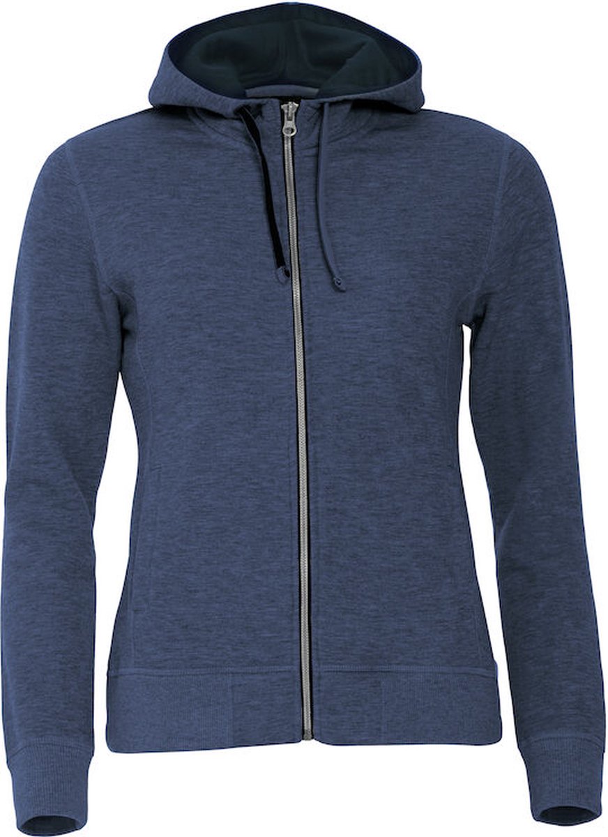Clique Classic Hoody Full Zip Women 021045 - Blauw-melange - XXL