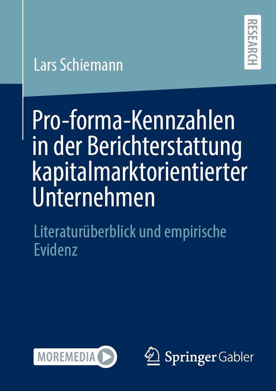 Business and Economics (German Language) - Pro-forma-Kennzah ... - cover