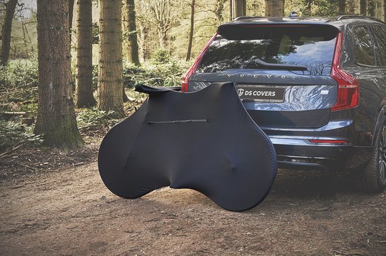 TRANSPORT fietssok van DS COVERS - Indoor - Stofvrij - Ademend - Stretch fit - MTB-Fit - kleur zwart — afbeelding 4