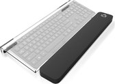 Toetsenbordhouder met polssteun, acryl toetsenbordstandaard met anti-slip voor beter ergonomisch typen, kantelbare toetsenbordhouder voor bureau, kantoor, thuis