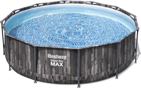 Bestway Steel Pro MAX zwembad - 366 x 100 cm (Hout) - Bestway