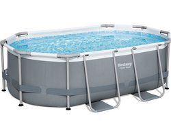 Bestway - Power Steel - Opzetzwembad inclusief filterpomp - 305x200x84 cm - Rechthoekig