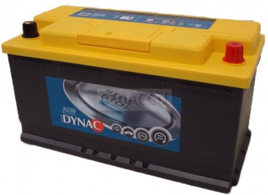Dynac Start Stop AGM accu 70ah - gel gevuld - 570901076