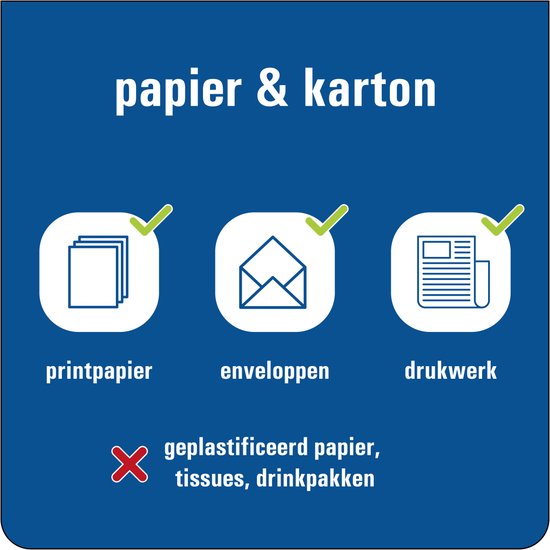 Papier Karton Afval Bord Kunststof 400 X 400 Mm Bol papier-karton-afval-bord-kunststof-400-x-400-mm-bol
