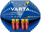 20x Varta Longlife Max Power Alkaline Batterijen AA 4 stuks