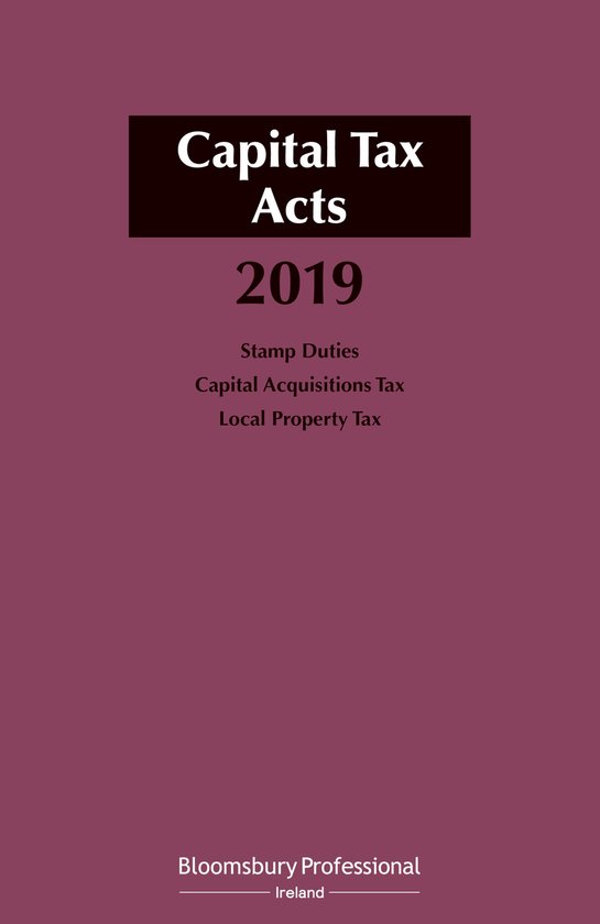 Capital Tax Acts 2019 - cover