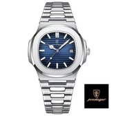Luxe Heren Horloge- Waterdicht- Stijlvol Horloge Voor Mannen- Zilver