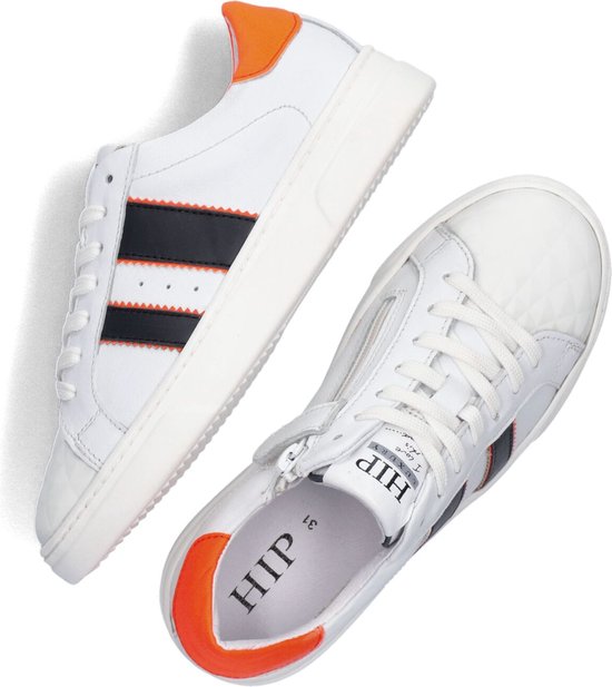 Hip H1610 Lage sneakers - Leren Sneaker - Wit