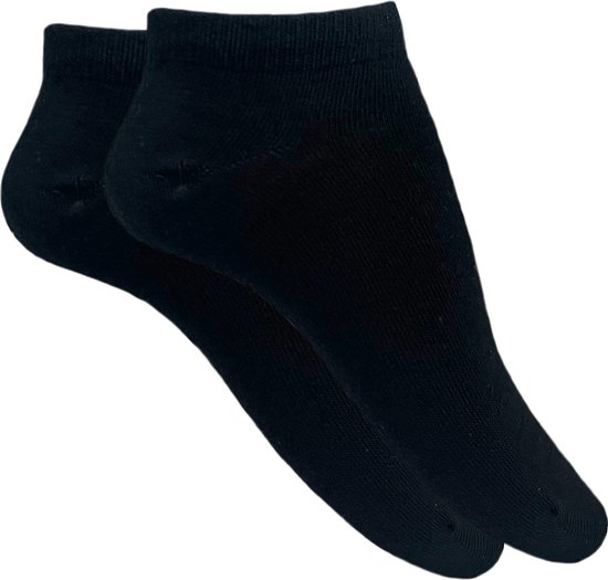 PAIRM - De sneakersok die niet kwijt raakt - Sneakersokken Dames en Heren - Zwart - 39-42 - 2 paar - Naadloos - Voor Dames en Heren - Enkelsokken - PAIR 'M - Click-able socks