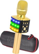 Karaoke Set Voor Volwassenen - Karaoke Microfoon Kinderen - Karaoke Microfoon Bluetooth - Karaoke Microfoon met Knipperende LED-lampen - Draadloze Karaoke Set voor Volwassenen - Feestelijke Entertainment met Kleurrijke Verlichting