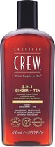 American Crew - 3-in-1 Shampoo, Conditioner & Body-Wash Ginger Tea