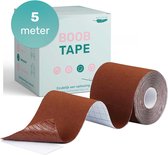 Soft & Silky Boob tape - 5 meter - Wood - Hypo allergeen - Borst - Plak - BH - Bra - Fashion - Tape - Push up - Nipple covers