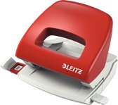 Leitz NeXXt Kleine Bureau Perforator - Perforeert Tot 16 Vel - Voor Mappen En Ringbanden - Rood