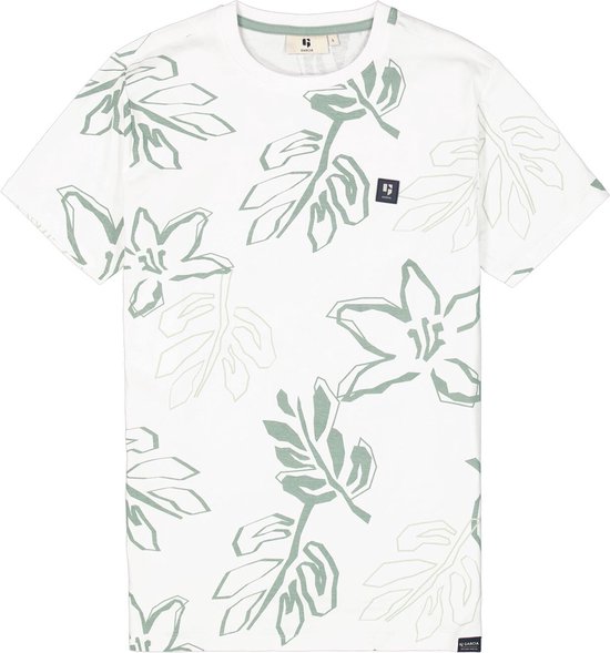 Garcia T-shirt T Shirt Met Print R41208 50 White Mannen Maat - S