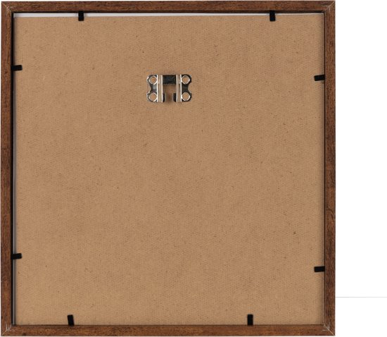 J-Line cadre photo Basic - bois - brun foncé - large - 2 pièces