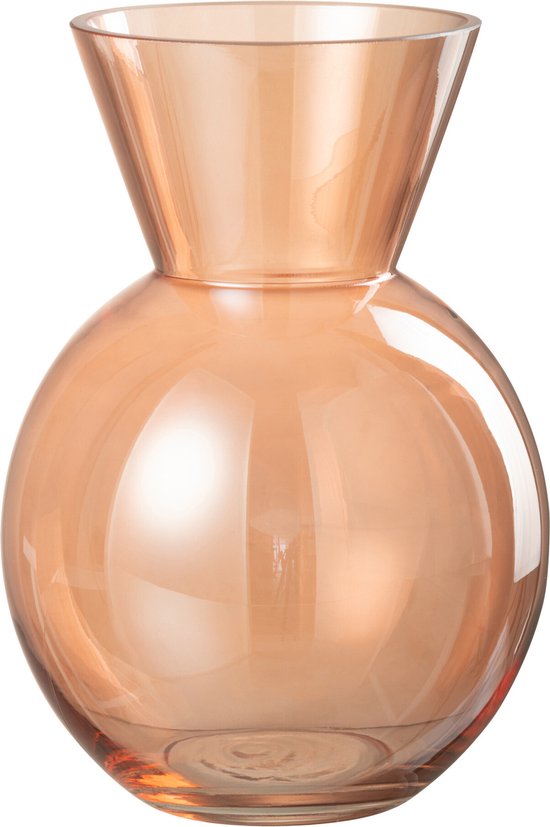 J-Line vase Lucy - verre - orange - medium