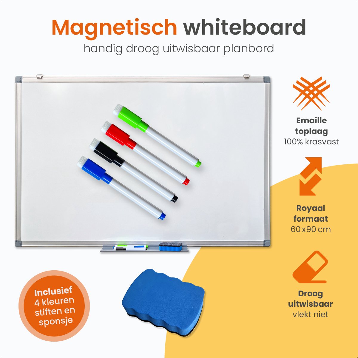 Goliving Whiteboard met Stiften - Magnetisch bord thumbnail 6