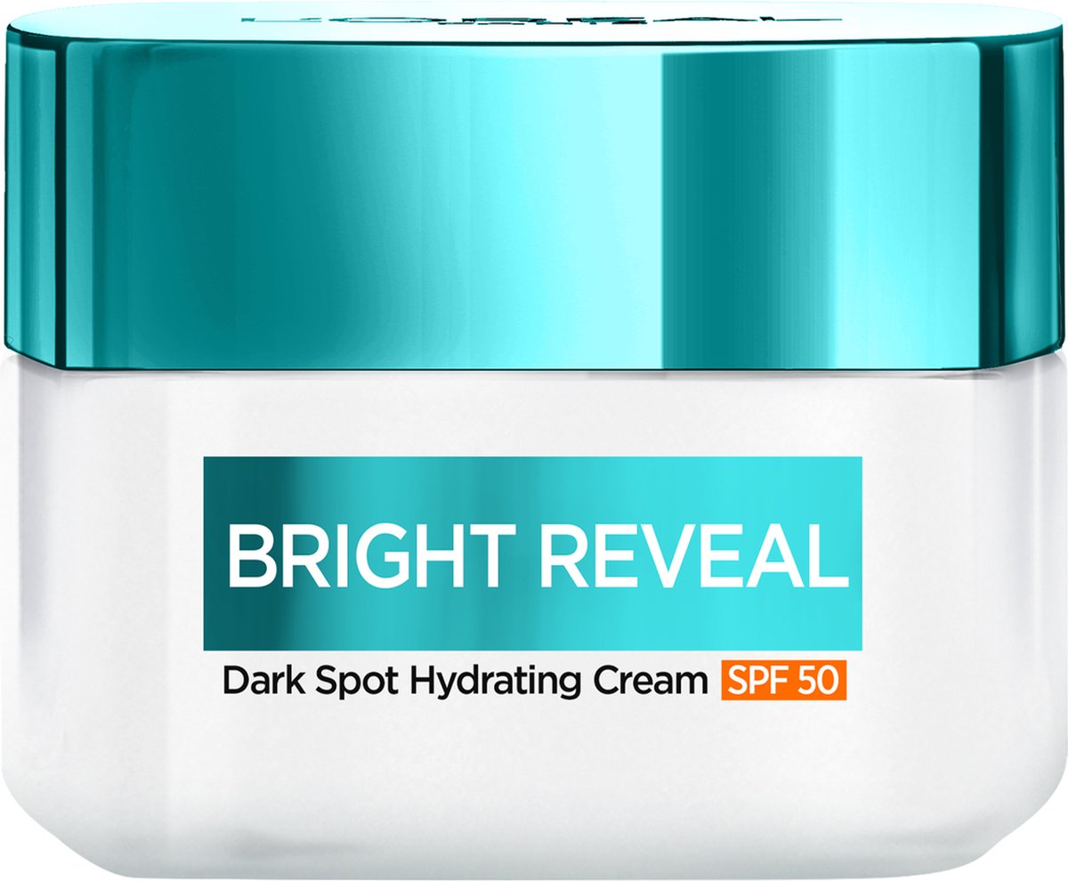 Goedkoopste L'Oréal Paris Bright Reveal Dark Spot Hydrating Cream - dagcrème met Niacinamide - vochtinbrengende formule - helpt pigmentvlekken te verminderen - 50 ml