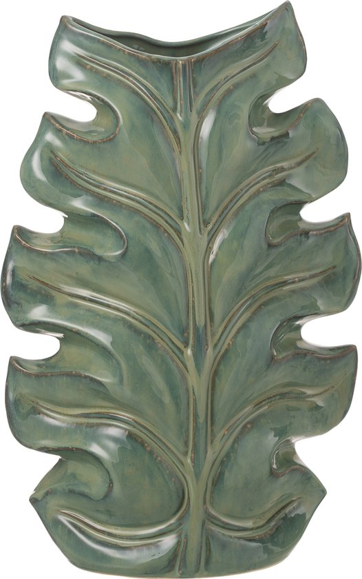 J-Line Vase Posseidon Ceramique Vert Medium