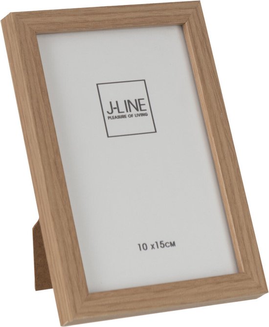 J-Line cadre photo Basic - bois - naturel - extra small - 4 pièces