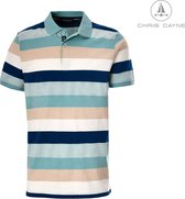 Chris Cayne - herenpolo - maat XXL - kleur mint-zand - polokraag - korte mouw – jersey