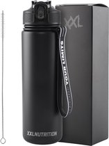 thermo hydratate bottle - xxl nutrition - black metal - sport - drinks -thermo fles