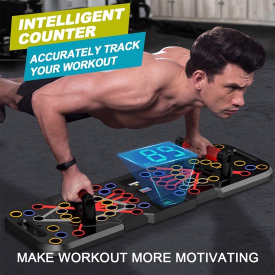 Planche De Push-up Pliable Desoto – Équipement Fitness Maison, Neuve