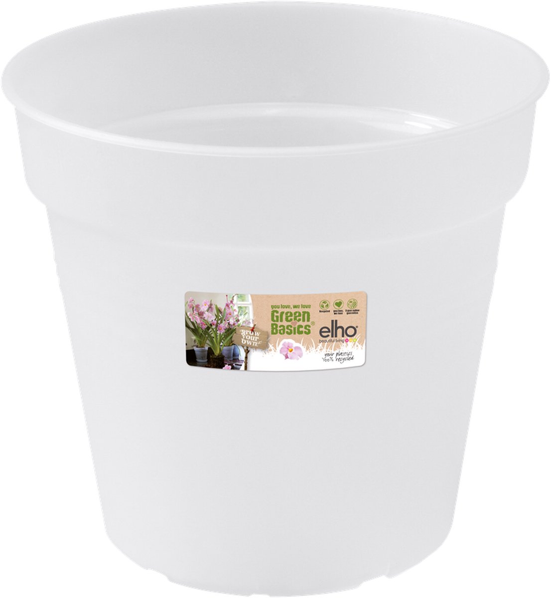 Elho green basics orchidee 17cm - Transparant