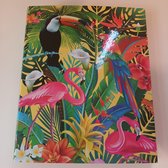 Toucan Flamingo Parrot Classeur à anneaux Classeur à anneaux Clapper 4 anneaux Lannoo Graphics