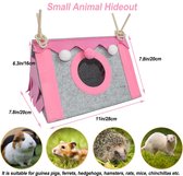 Cavia's, verstopplaats hamster, driehoekige tent, hangmat, speelgoed, kleine dieren, verstopplaats, tunnel, schuilplaats, huisdier, slaapbed, nesthuis voor fretten, chinchilla's, egel,