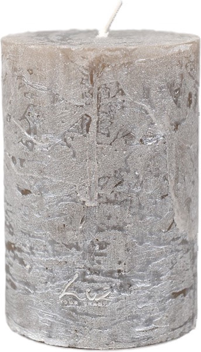 Rasteli Luz Your Senses Metal Kaars-Stompkaars Zilver D 7 cm H 10 cm voordeelaanbod van 2 stuks