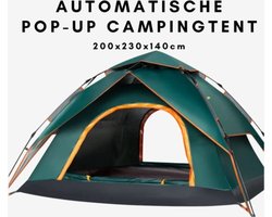 Tent – tenten-Automatische Pop-up Campingtent voor 3-4 Personen-Hoogwaardige Pop-up werptent tent, strandtent, snel op te zetten, waterdicht, lichtgewicht, kamperen, voor kamperen, klimmen, vissen, survival, festivals 3-4 Person Tent - Militair Groen
