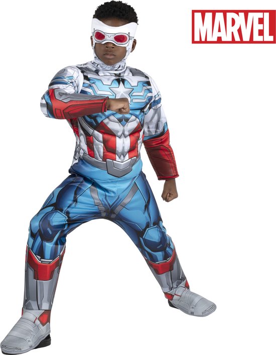 Captain America Child Deluxe (Marvel) maat Small