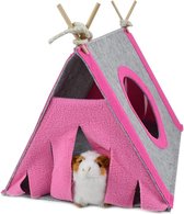 Kleine Dieren Hideout Huis Hamster Tent Driehoekige Hangmat Huisdier Nest Bed Shelter Huis met Circulair Venster voor Cavia Chinchilla Egel Rat Eekhoorn Fret Dwergkonijn