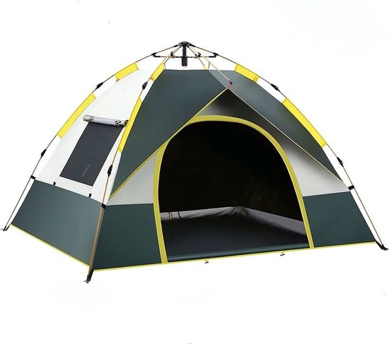 Camping Tent voor 2 personen | Groen | Pop Up Tent | Automatische tent snel opzetten voor festival, camping en picknicken - tent opzetbaar in 3 seconden