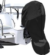 Buitenboordmotorhoezen, trailerbare volledige bootmotorhoes Waterdichte, robuuste Oxford-stof buitenboordmotorhoezen met ritssluiting, geschikt voor 60-100 pk motor