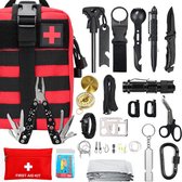 Survivalkit XL 35 Delig- Survivalset - Noodpakket - Overlevingspakket - Survival kit outdoor - Bushcraft - Campingkit - Outdoorkit - EHBO kit