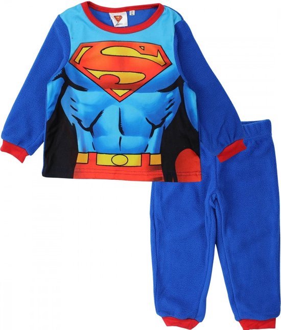 Superman fleece pyjama - pyjamaset - fleece - maat 110 - 5 jaar