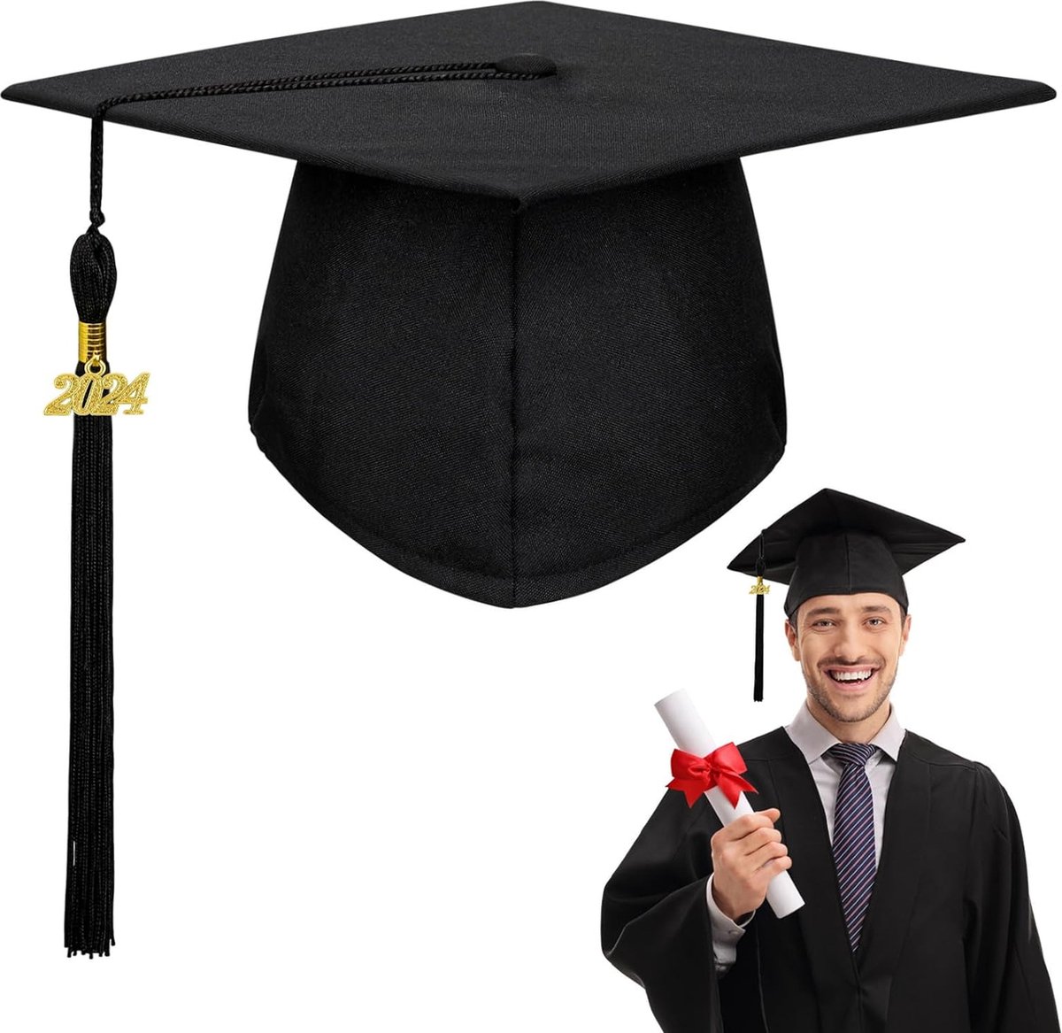 JZK 50 x Bachelor hoed geschenkdoosje gastgeschenk snoep doos snoep dozen tafeldecoratie Favous box voor afstuderen party cadeau