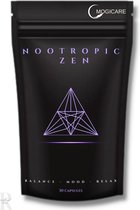 Nootropic Zen™ superfood - Ginseng - L-Theanine - Magnesium - Rust - Stemmingsbevordering - Anti-stress - Ontspanning - Ayurveda - 30 caps