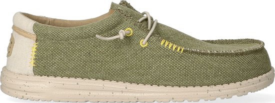 HEYDUDE Wally Coastline Jute Heren Instappers Olive