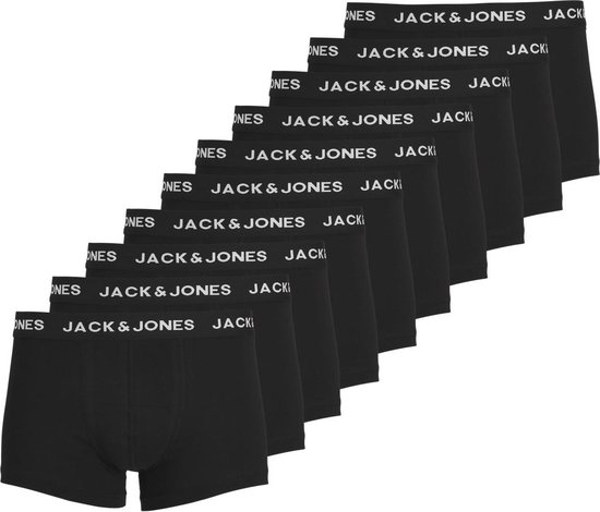 Jack & Jones Effen Blauwe Boxershorts Heren Mega Multipack JACSOLID 10-Pack - Maat S