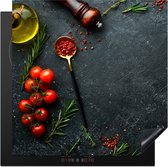 KitchenYeah® Inductie beschermer 58x59 cm - Stilleven - Kruiden - Italiaans - Specerijen - Kookplaataccessoires - Afdekplaat voor kookplaat - Inductiebeschermer - Inductiemat - Inductieplaat mat - Keuken decoratie
