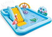 QProductz Kinderzwembad met Glijbaan - Kinderzwembad Inclusief Speelelementen - Speelzwembad met Glijbaan - 493 Liter