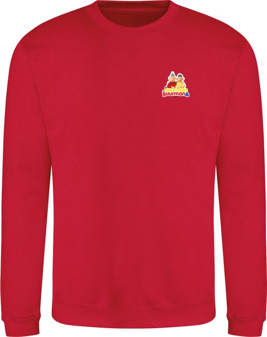 Crew sweater Buurman & Buurman Rood 7-8