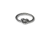 Zilveren ring Knot