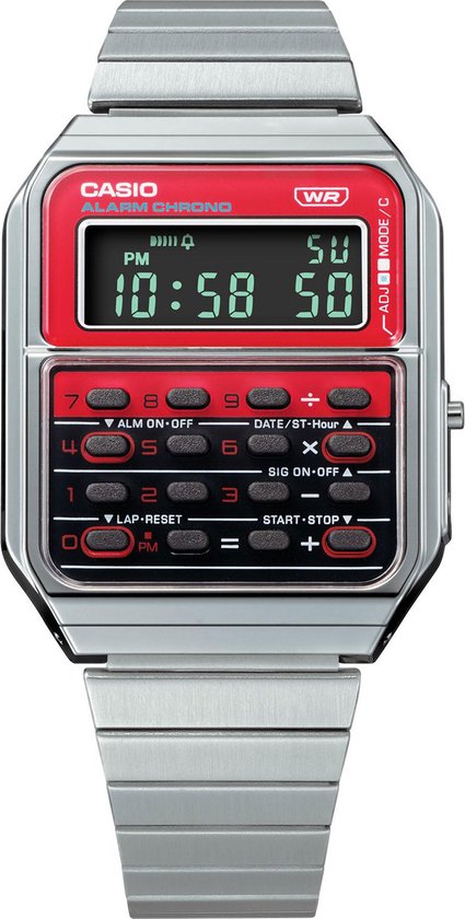 Montre Digitale Casio A158WA-1 - Unisexe - Bracelet Acier - Vintage Rétro - Neuf Avec étiquette