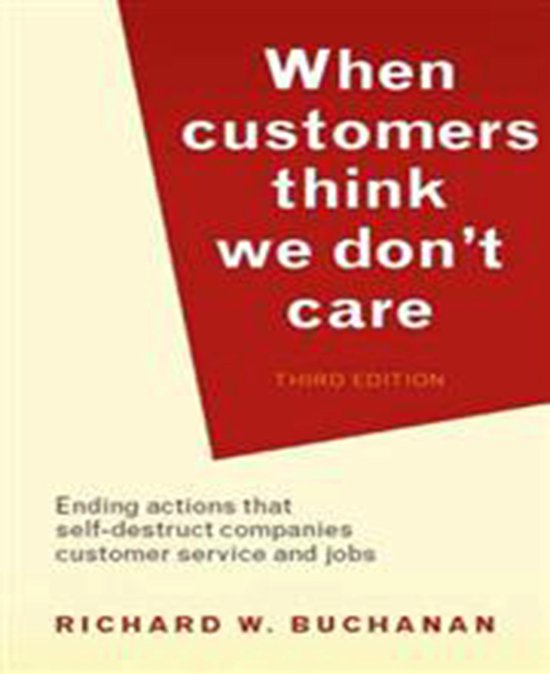 When Customers Think We Don't Care - cover