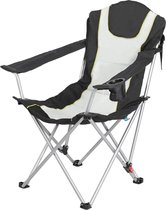 Campingstoel Inklapbaar Met Armleuning en Bekerhouder - Verstelbare Rugleuning Voor Buiten Gebruik beach sling chair