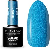 Claresa UV/LED Gellak Blink #4 – 5ml. - Blauw, Glitter - Glitters - Gel nagellak